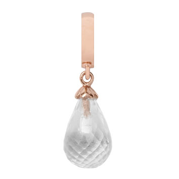 Image of Christina Collect Crystal Quarts Drop rosa charm